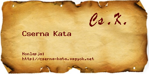 Cserna Kata névjegykártya